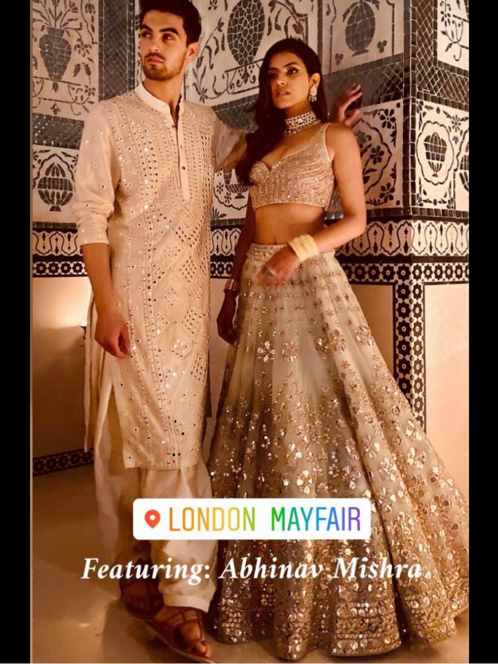 Abhinav Mishra size medium mint lehenga